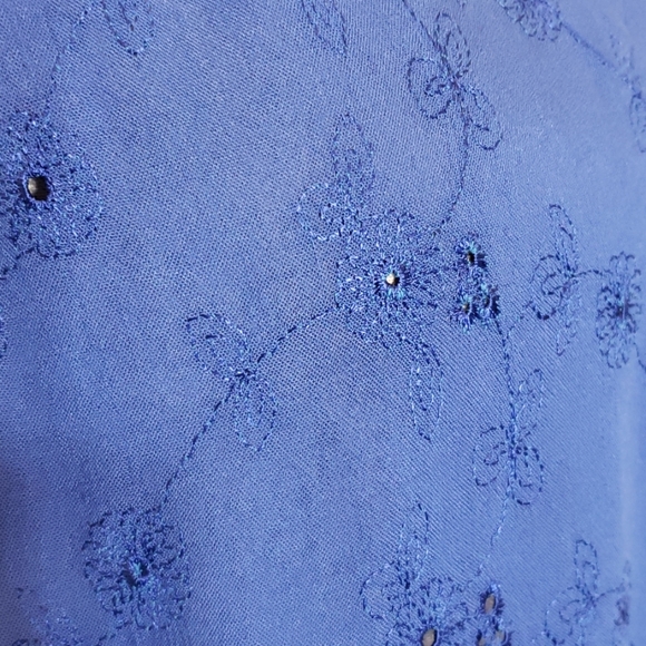 Angie Boho Eyelet Dress Caftan Coverup - Picture 2 of 7